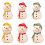 Practical Snowmans Beanbag Plush Soft Stuffed Toy for-Green S 2