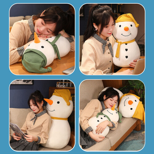 Multipurpose Snowmans Beanbag Sturdy PP Cotton-Yellow S 2