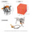 Camping-Gaskocher-Set 15,5  8,5 cm Gefaltet 7,5  8,5 cm 8