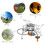 Camping-Gaskocher-Set 15,5  8,5 cm Gefaltet 7,5  8,5 cm 11