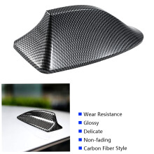 Kohlefaser Shark-Fin-Radome 96 g 17x7x7,5 cm Schwarz