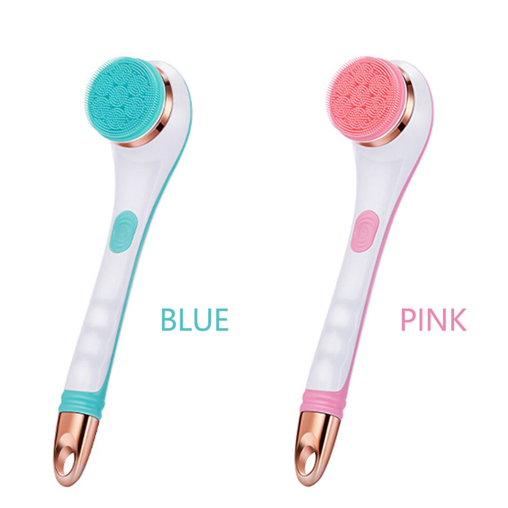 Electric Silicone Bath Brush with 4 Heads, 800mAh, 2 Speeds, USB Rechargeable, IPX6 Waterproof