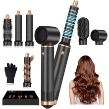 Airbrush 5 in 1 Hair Styler Airstyler MultiBlow Dryer Brush For Curl Straighten Wavy Smooth All Hair Types