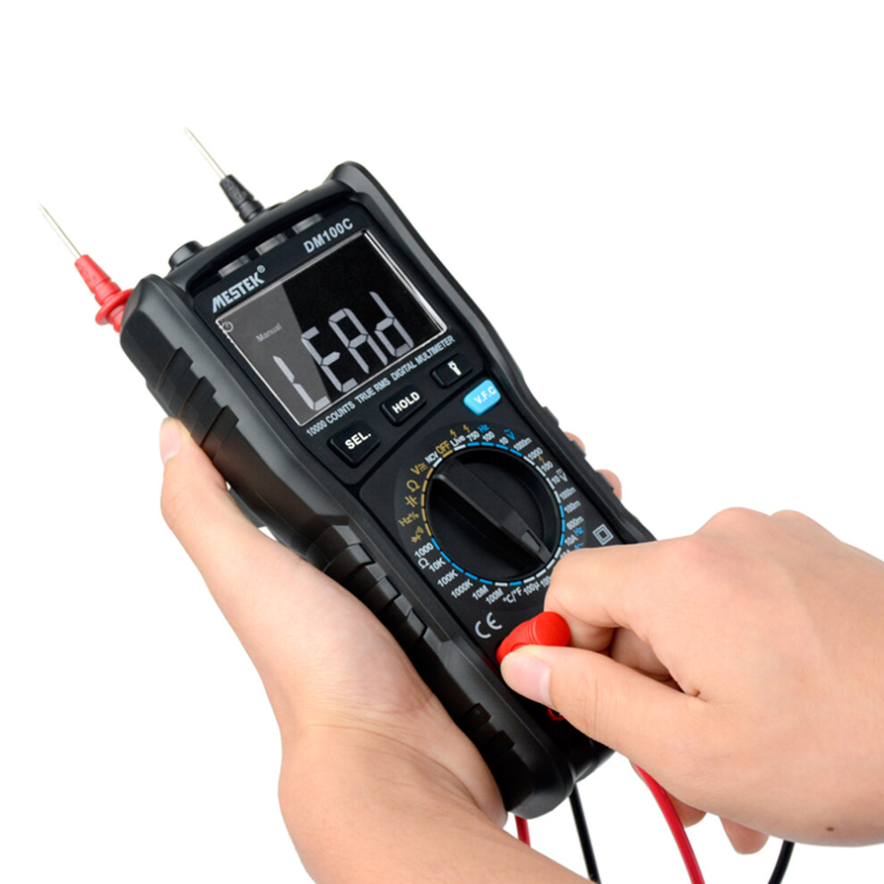 Mestek 10000 Counts True Rms Multimeter 18.5X8.8x5.2cm Black 9301363627615