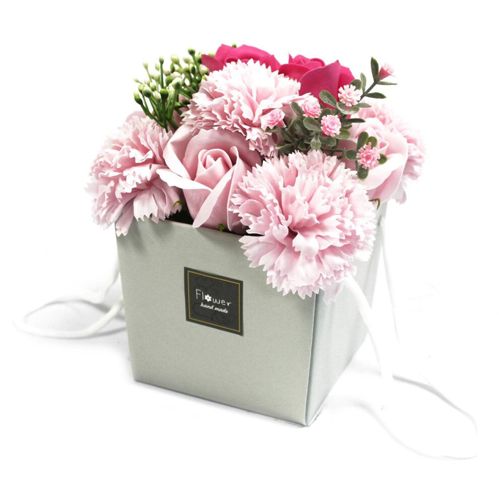 Ancient Wisdom Pink Soap Flower Bouquet - Rose & Carnation