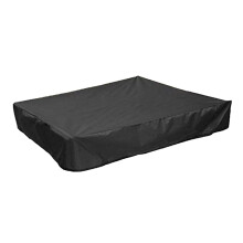 Waterproof Sandbox Cover Drawstring 150x150cm Black Dustproof Outdoor Garden For Children's Play Area