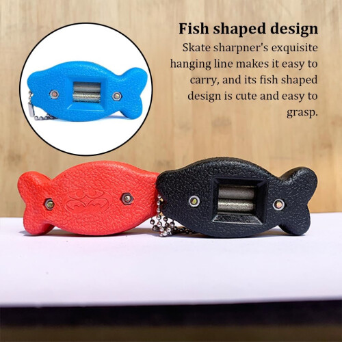 Skate Sharpener Edge Grinding Tool For Ice Skates AntiSkid Maintenance Blue 2