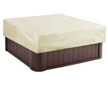 Square Outdoor Spa Cover Oxford Cloth Waterproof Thermal Insulation Paddling Pool Hot Tub Cover Size 190T215x215x30cm