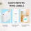 D11 Wireless Thermal Label Maker for Android & iOS 15mm Sticky Tag 203DPI 6