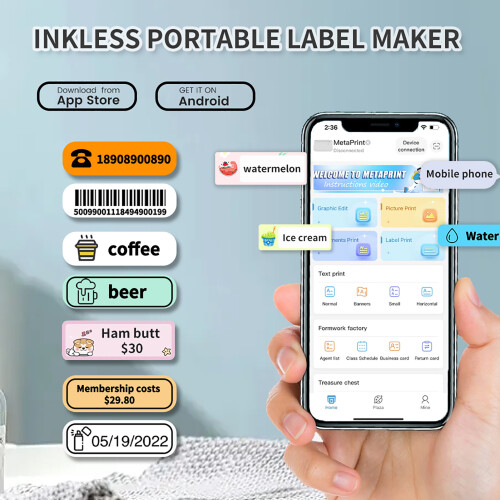D11 Wireless Thermal Label Maker for Android & iOS 15mm Sticky Tag 203DPI 2