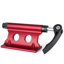 Front Fork Quick Release Bike Lockout Fork Mount for Car SUV Roof Carrier Aluminum Block Mount Red