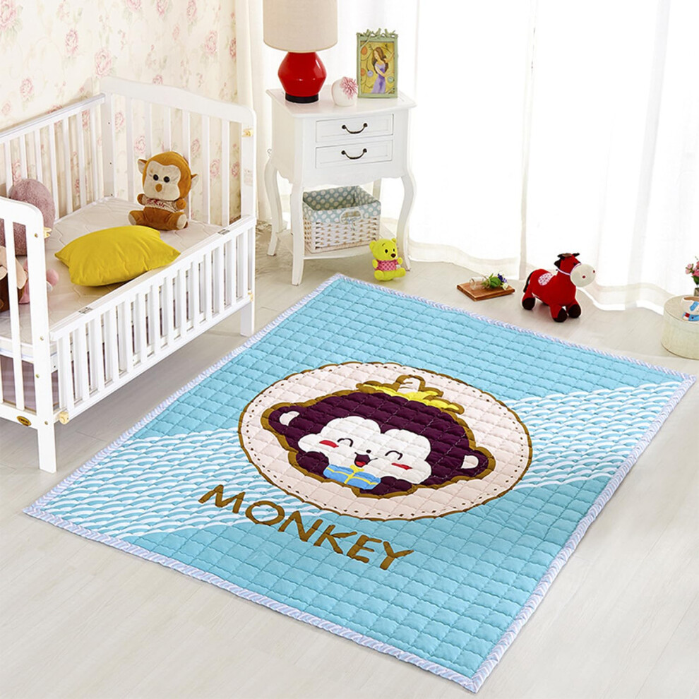Soft Area Rug for Kids Boys Girls NonSlip 150x200 cm Foldable Nursery Play Mat Crawling and Walking Bedroom Floor Mat