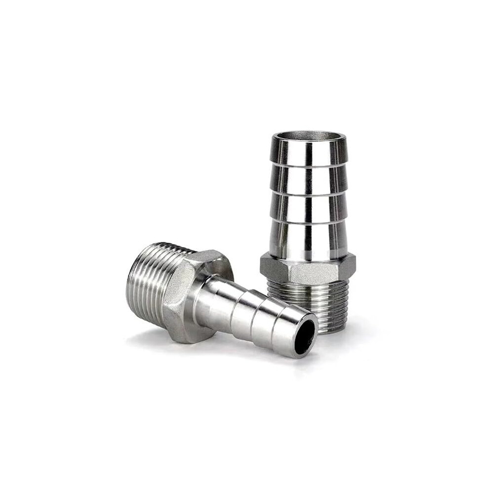 3/8' Bsp Male Thread Pipe Fitting 304 Stainless Steel X 12Mm Hose Tail Coupling 9323874115313