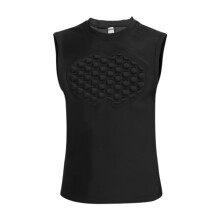 Basketball Chest Protector Vest Protective Shirt Lightweight Body Protector For Skateboarding Baseball Softball YL Black
