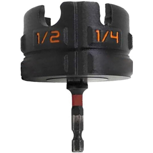 Nut Zipper Drill Attachment, Hex Shank Nuts Driver Extractor For 1/4', 3/8', and 1/2' Threaded Rods 1