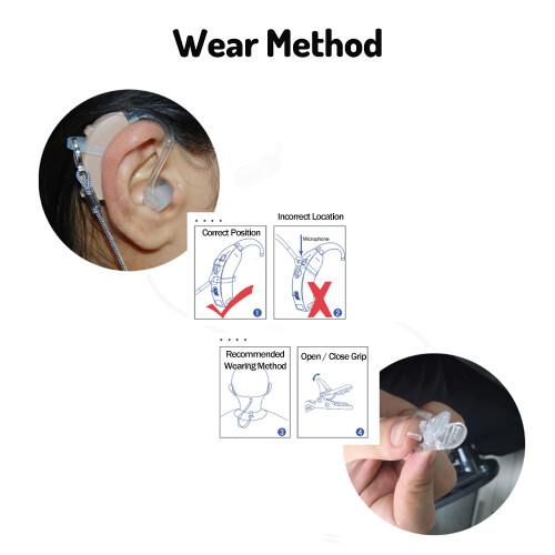 Modell A1 Hörgeräteseil, 8x6x3 cm, 50 g Grau 1