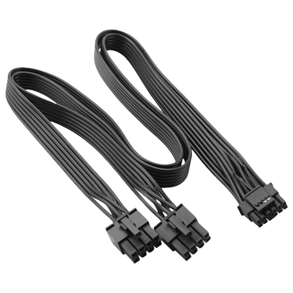 180 Degree 16Awg Double 8Pin To 16Pin 12Vhpwr Pcie 5.0- Black 7704000184601