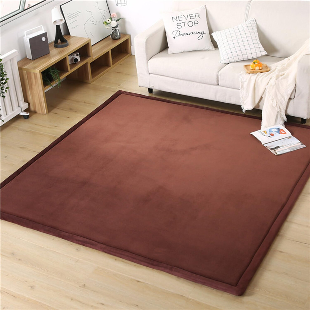 Soft Comfy Area Rugs Crawling Mat Large Velvet Floor Mat For Nursery Baby Toddler NonSlip Bedroom Play Mat