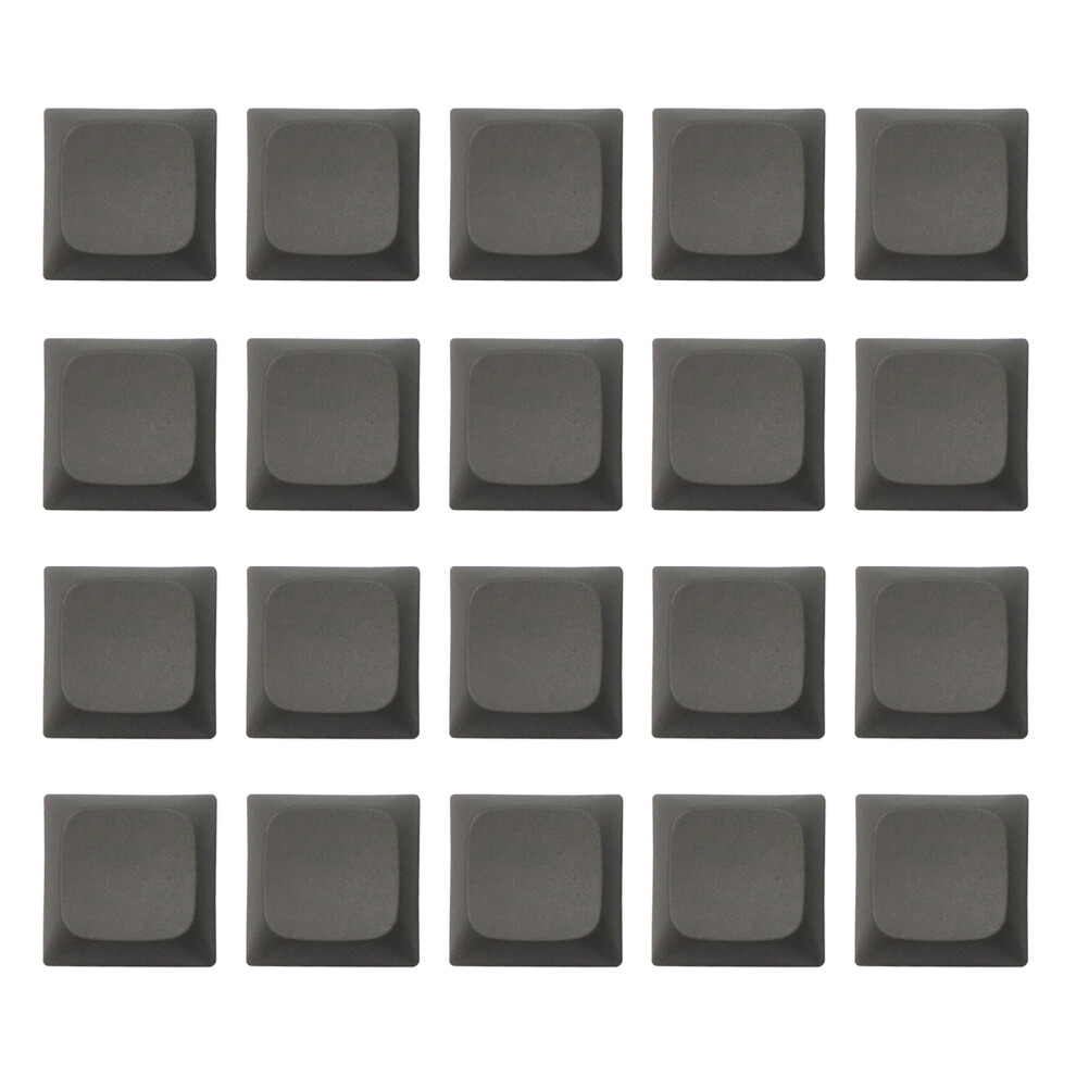 20Pcs Color Pbt Keycaps, 1U Size Xda Height Blank Keycap- Gray 7704000185875
