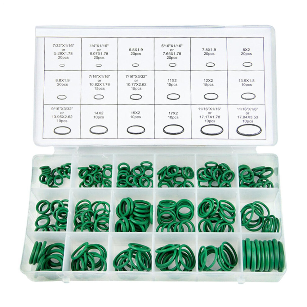 Rubber O Ring Kit 270Piece Assorted Sizes For Automotive, Plumbing, Air Conditioning, Mechanical 9339159381755