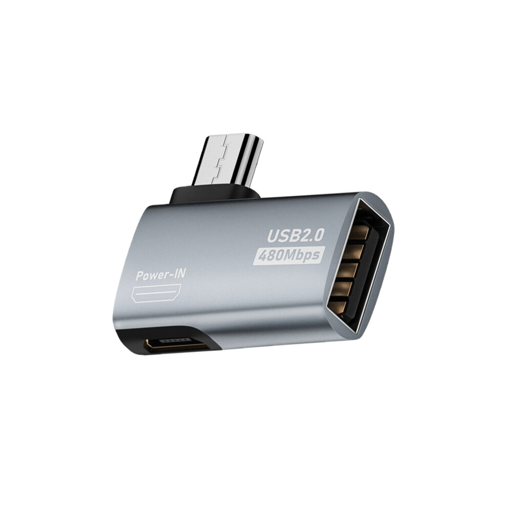 Micro Usb Male To Usb Female Otg Adapter Enable-Bend Right 7704000186681