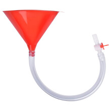 Durable Silicone Tipped Beverage Funnel-Single pipe with val