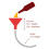 Durable Silicone Tipped Beverage Funnel-Single pipe with val 4