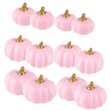 Set Of 12 Foam Decorative Pumpkins Accessories Table