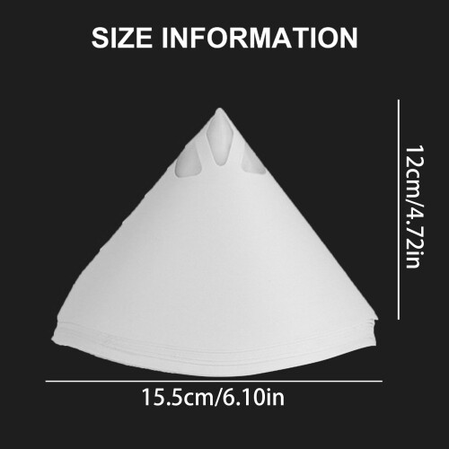 Thickened Disposable Paper Filter Funnel Photosensitive Resin 1