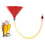 Durable Silicone Tipped Beverage Funnel-Single pipe with val 3