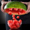 2 Piece Professional Melon Cutter With Ergonomic Handle Fork and 5