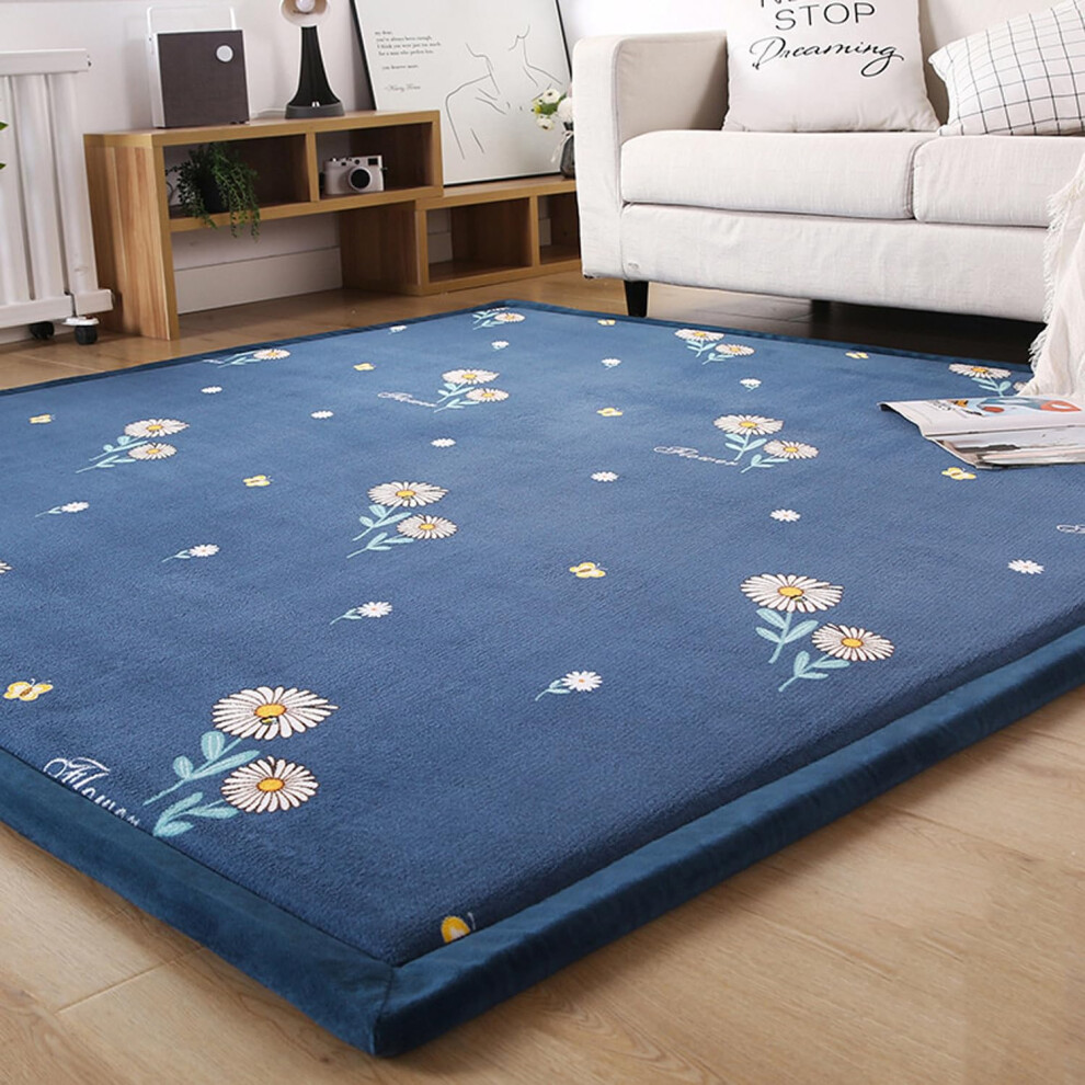 Soft Comfy Area Rugs Crawling Mat Large Velvet Floor Mat Nursery Toddler Anti Slip Area Mat Children Play Mat