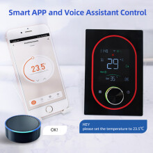 Smart Thermostat for Water & Electric Heating, 130x88mm, WiFi & Touch Screen