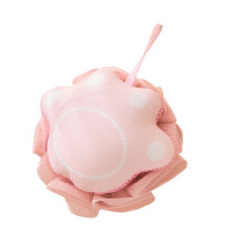 Éponge de luffa moussante riche pour le bain, nettoyant-Rose