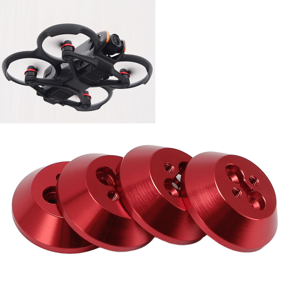 Lightweight Aluminum Alloy Motor Cover For Avata 2 Drone Dust Protector Red 3541363635586