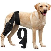 (L) Knestøtte for hund for ACL med sidestabilisatorer, justerbar skinnestøtte for knekappeforskyvning, leddgikt holder leddet, hoftedysplasi
