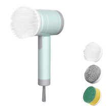Brosse à récurer électrique à moteur puissant, brosse-Vert clair