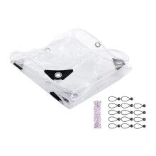 Transparent Tarpaulin For Chicken Houses Cord Winter Ready Clear
