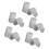 10Pcs Multifunction Empty Bottle 33mm Film Cans Canisters-White 1