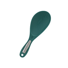Cuillère ergonomique en plastique pour plats-Couleur vert foncé