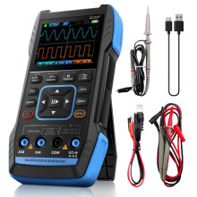 2C23T 3-i-1 oscilloskop multimeter 2 kanaler, håndholdt bærbar signalgenerator oscilloskop med 10 MHz båndbredde, 50 MSa/s samplingsfrekvens