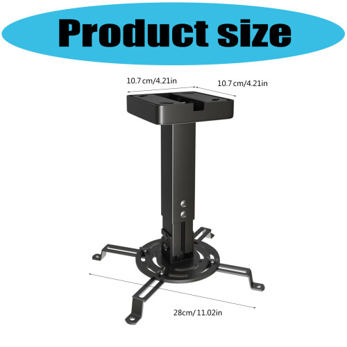 Adjustable Projector Ceiling Bracket 25-35cm Extendable Mount 2