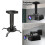 Adjustable Projector Ceiling Bracket 25-35cm Extendable Mount 2