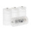 4 Stück AA-zu-D-Adapter Weiß PP 5,9  3,2  3,2 cm 4