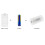 4 Stück AA-zu-D-Adapter Weiß PP 5,9  3,2  3,2 cm 6