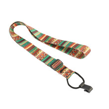 Bunter Ukulele-Gurt ethnisches Muster verstellbar bequemes Gitarren-Zubehör