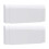 Wall Socket Covers 2 Pack, Dust and Water Resistant, White, Bathroom Use, Compatible With Standard Outlets 1