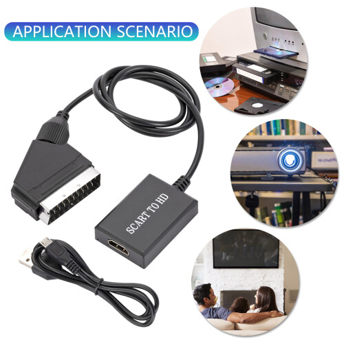 Compactly SCART to HDMIs Adapter Supporting Quality Video and 1
