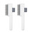 Selfcleaning Pet Grooming Brush Detangling Teeth-White 1