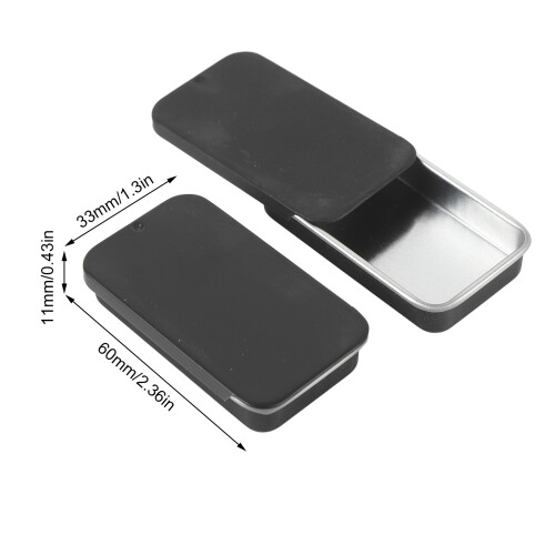 10 Stück Metallboxen mit Schiebetop, Mini auslaufsichere Box 1